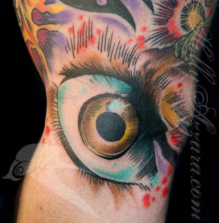 Holly Azzara - Space Sleeve Eye Detail In Progress